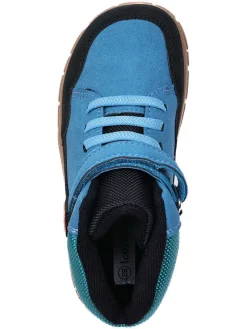 Leren barefootschoenen blauw