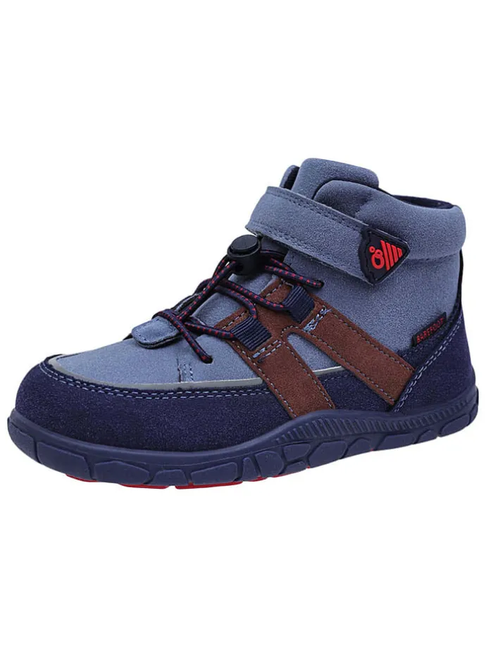 Leren barefootschoenen blauw