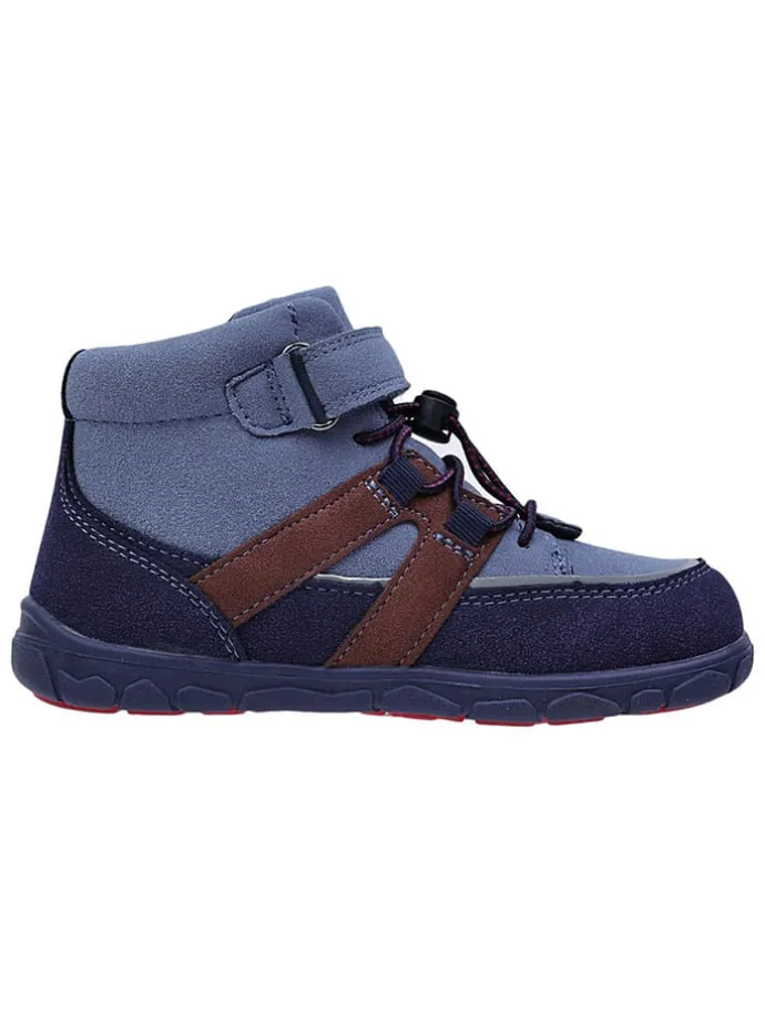 Leren barefootschoenen blauw