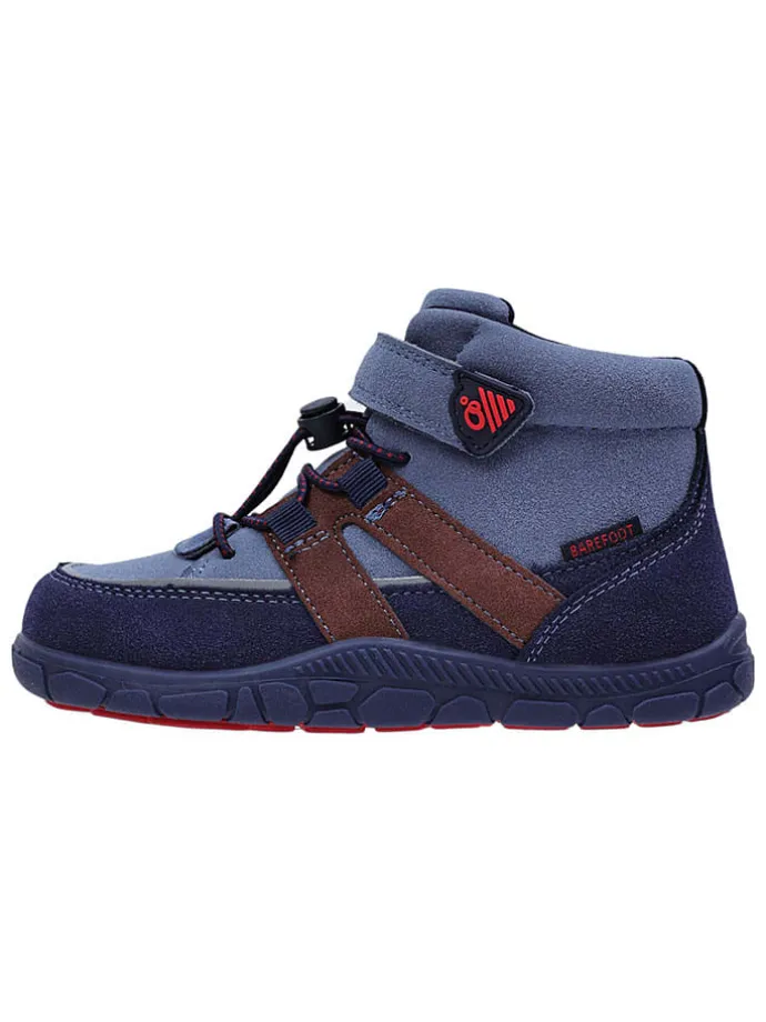 Leren barefootschoenen blauw
