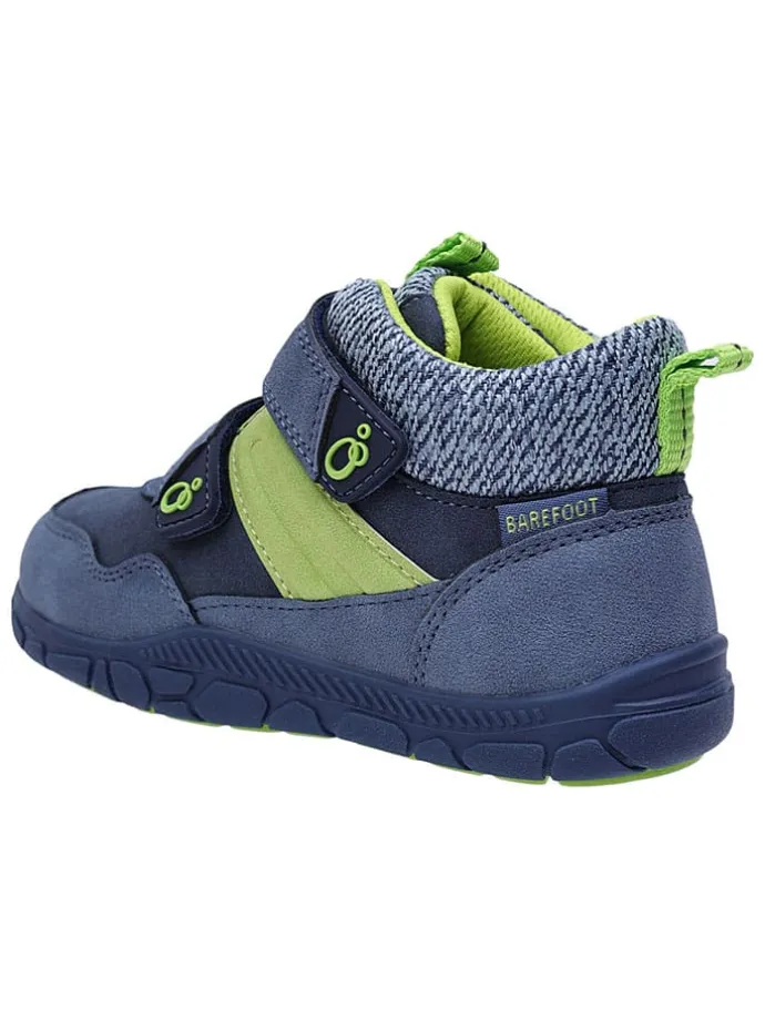 Leren barefootschoenen blauw