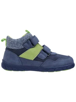 Leren barefootschoenen blauw