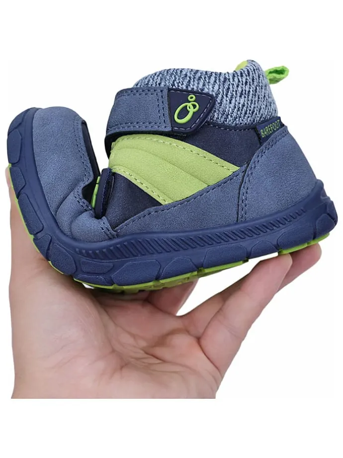 Leren barefootschoenen blauw