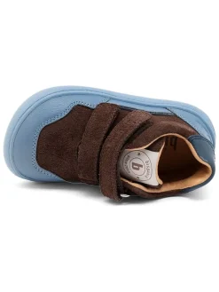 Leren barefootschoenen donkerblauw