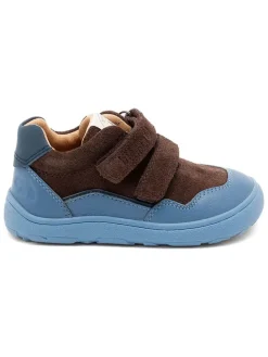 Leren barefootschoenen donkerblauw