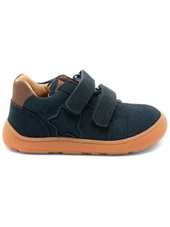 Leren barefootschoenen donkerblauw