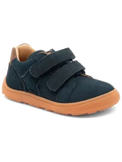 Leren barefootschoenen donkerblauw