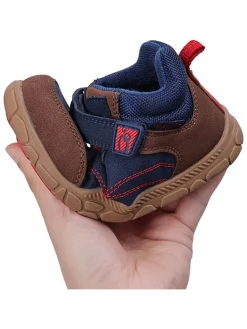 Leren barefootschoenen donkerblauw