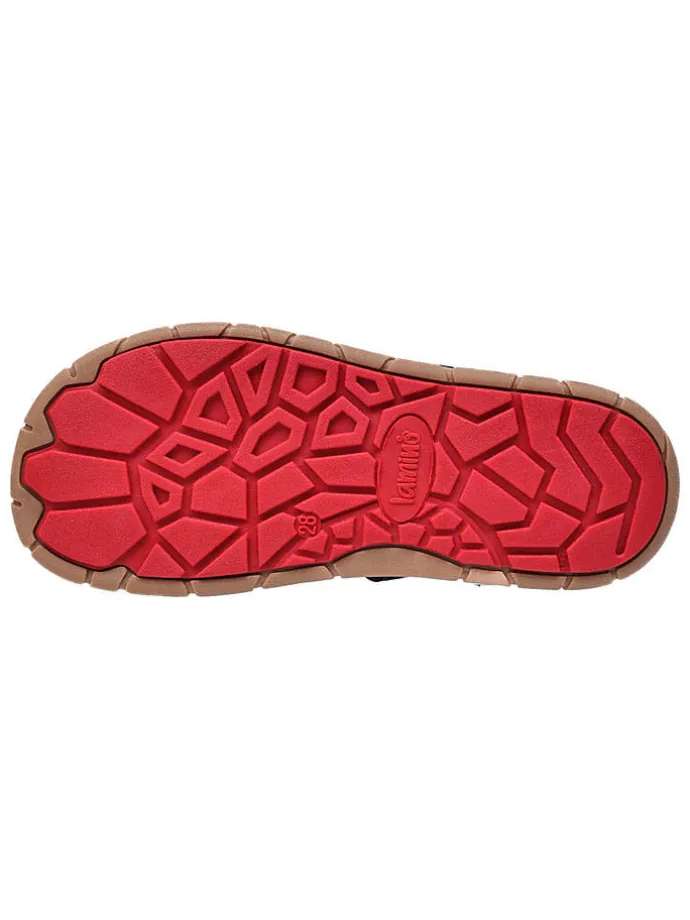 Leren barefootschoenen donkerblauw