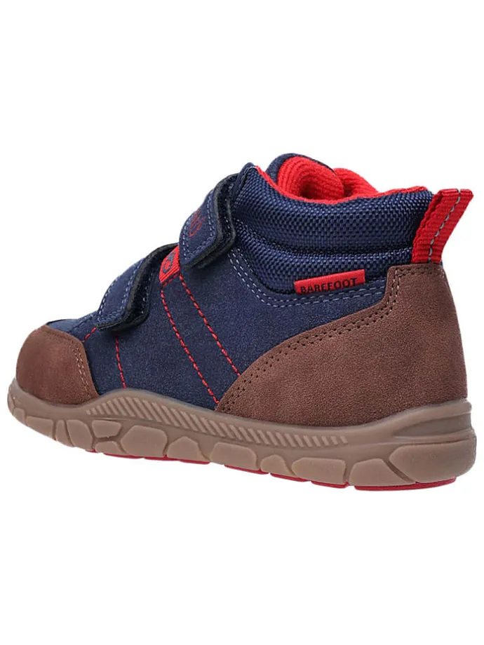 Leren barefootschoenen donkerblauw