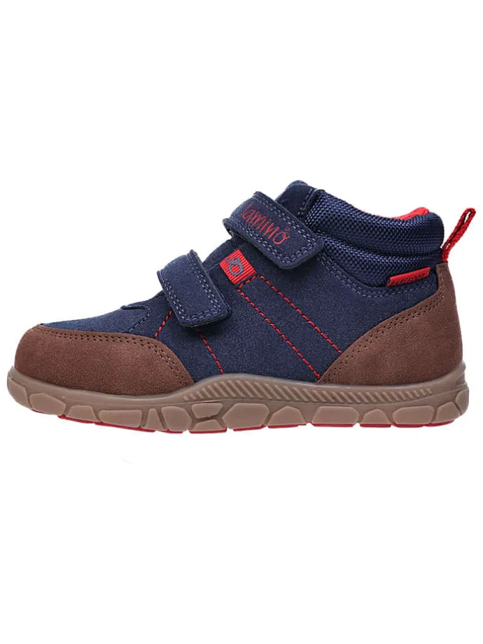 Leren barefootschoenen donkerblauw