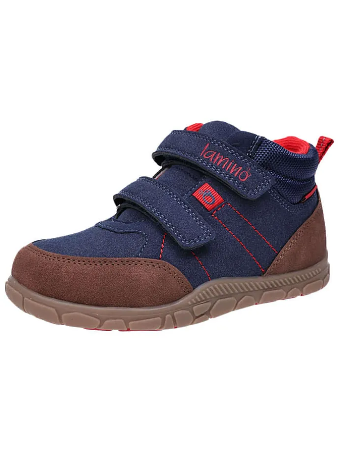Leren barefootschoenen donkerblauw