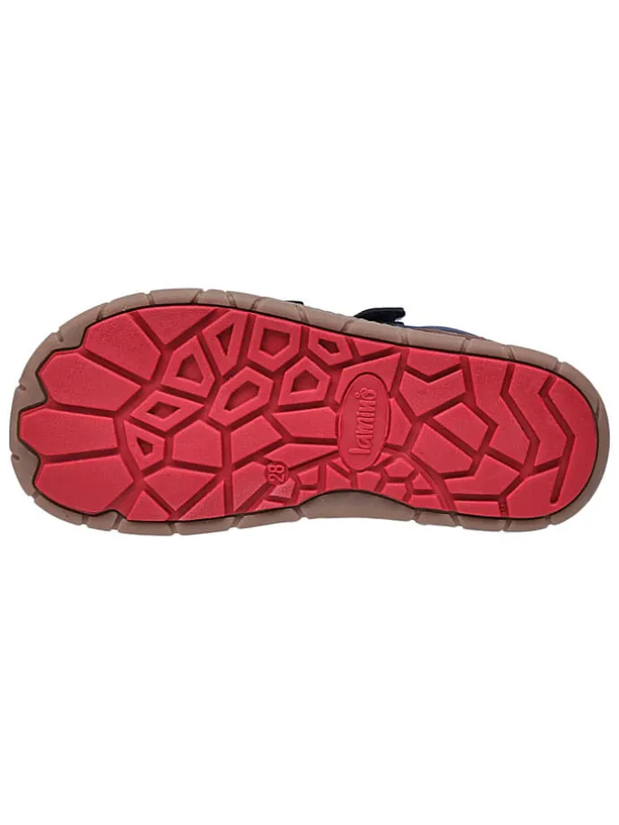 Leren barefootschoenen donkerblauw
