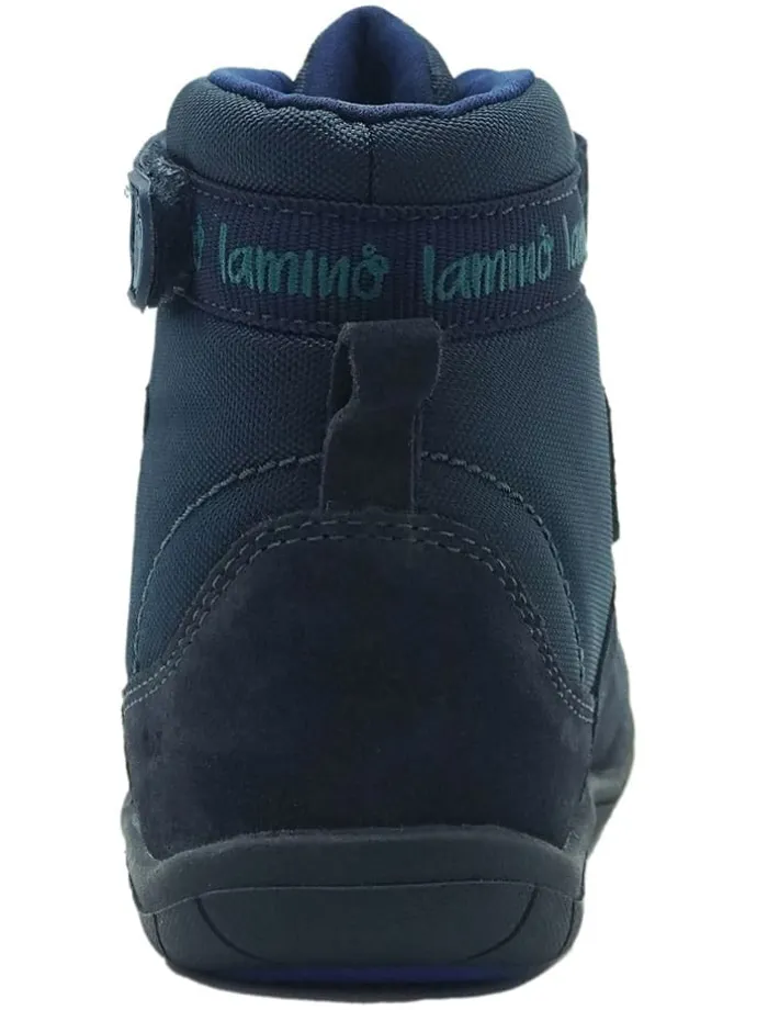 Leren barefootschoenen donkerblauw