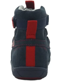 Leren barefootschoenen donkerblauw