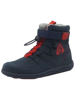 Leren barefootschoenen donkerblauw