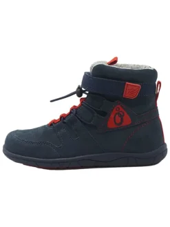 Leren barefootschoenen donkerblauw