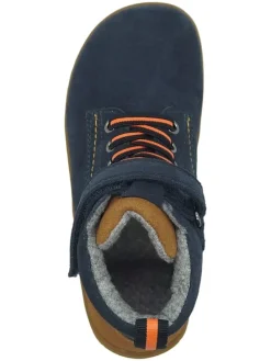 Leren barefootschoenen donkerblauw