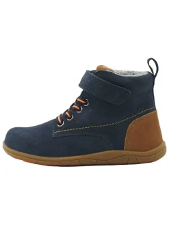Leren barefootschoenen donkerblauw