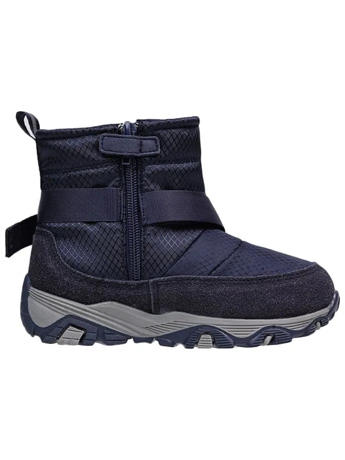 Leren barefootschoenen donkerblauw