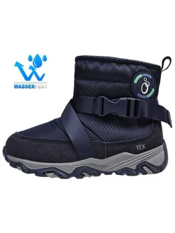 Leren barefootschoenen donkerblauw