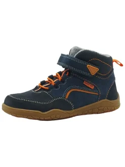 Leren barefootschoenen donkerblauw