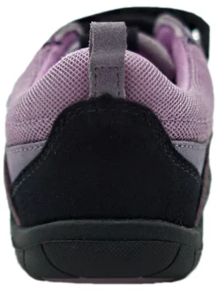 Leren barefootschoenen donkerblauw/lichtroze