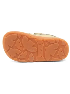 Leren barefootschoenen kaki