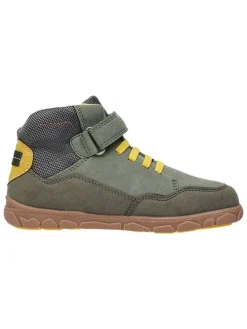 Leren barefootschoenen kaki