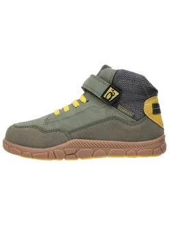 Leren barefootschoenen kaki