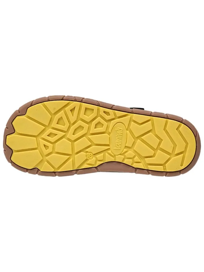 Leren barefootschoenen kaki