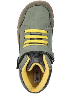 Leren barefootschoenen kaki