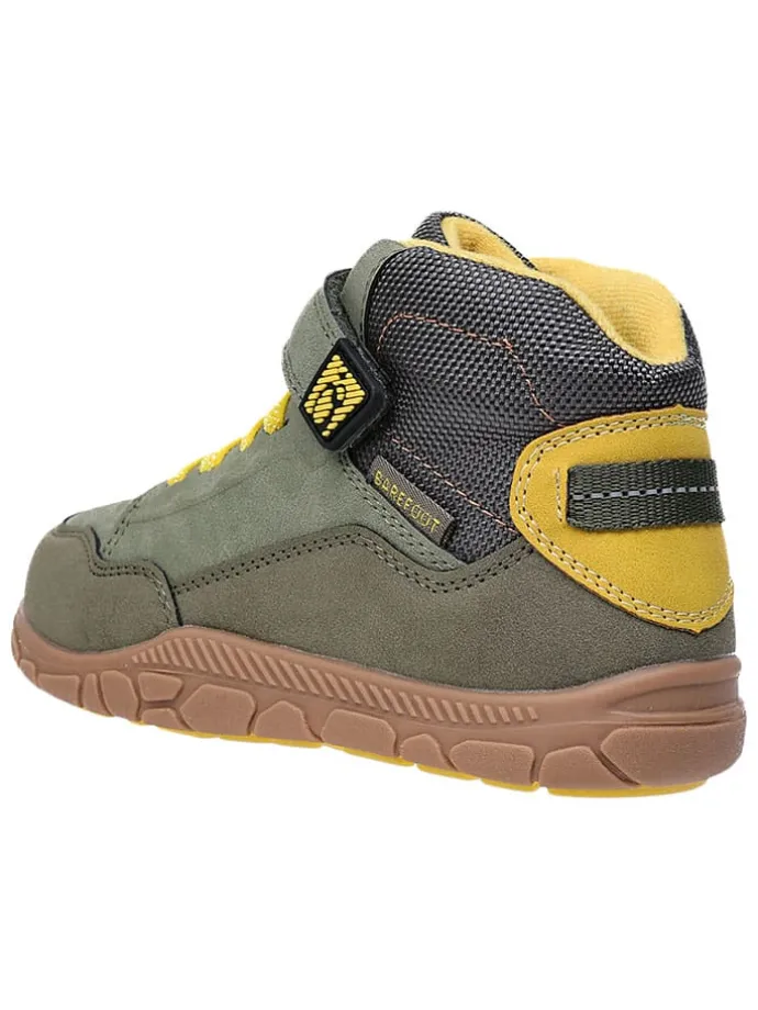 Leren barefootschoenen kaki