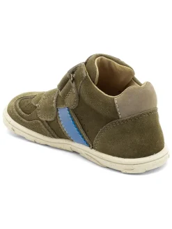 Leren barefootschoenen kaki