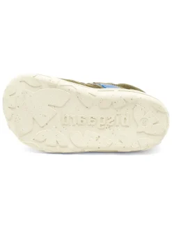 Leren barefootschoenen kaki