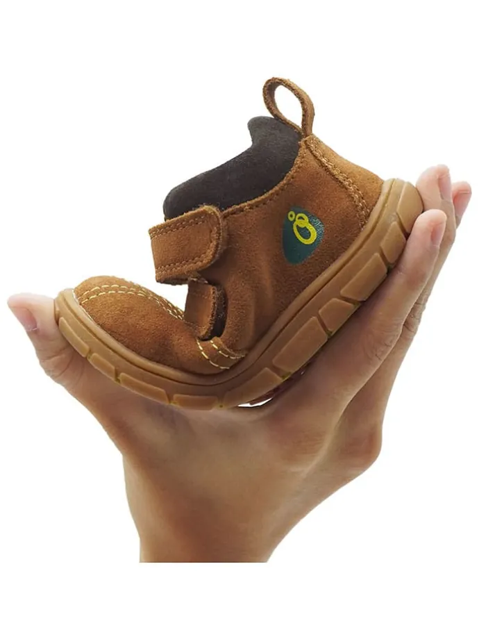 Leren barefootschoenen lichtbruin