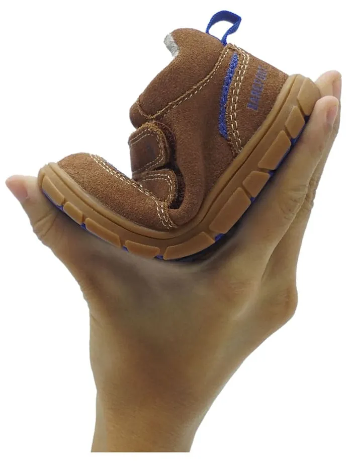 Leren barefootschoenen lichtbruin