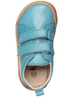 Leren barefootschoenen lichtblauw