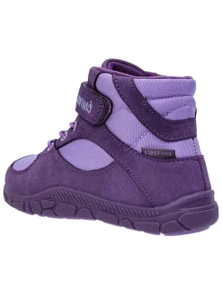 Leren barefootschoenen paars
