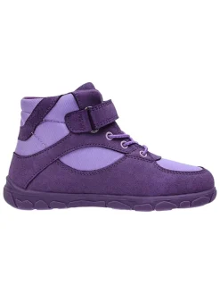 Leren barefootschoenen paars