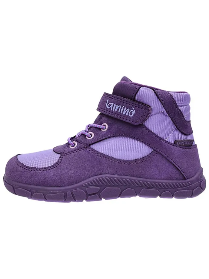 Leren barefootschoenen paars