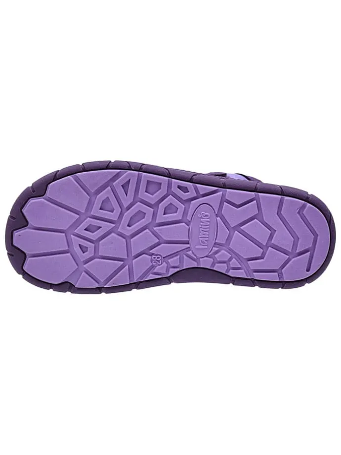 Leren barefootschoenen paars