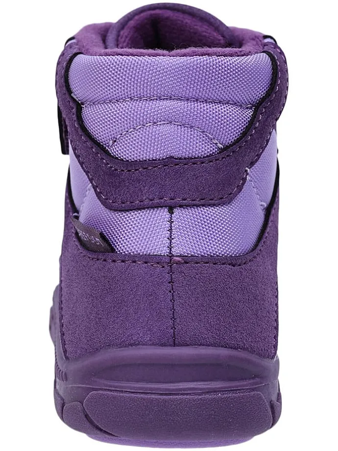 Leren barefootschoenen paars