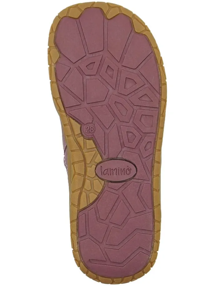 Leren barefootschoenen paars