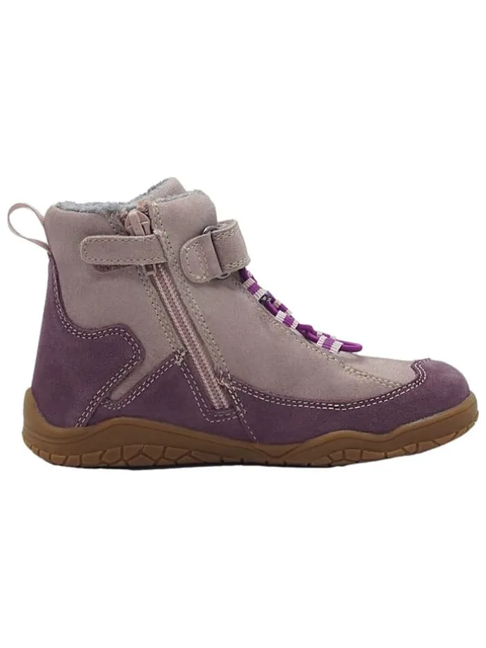 Leren barefootschoenen paars