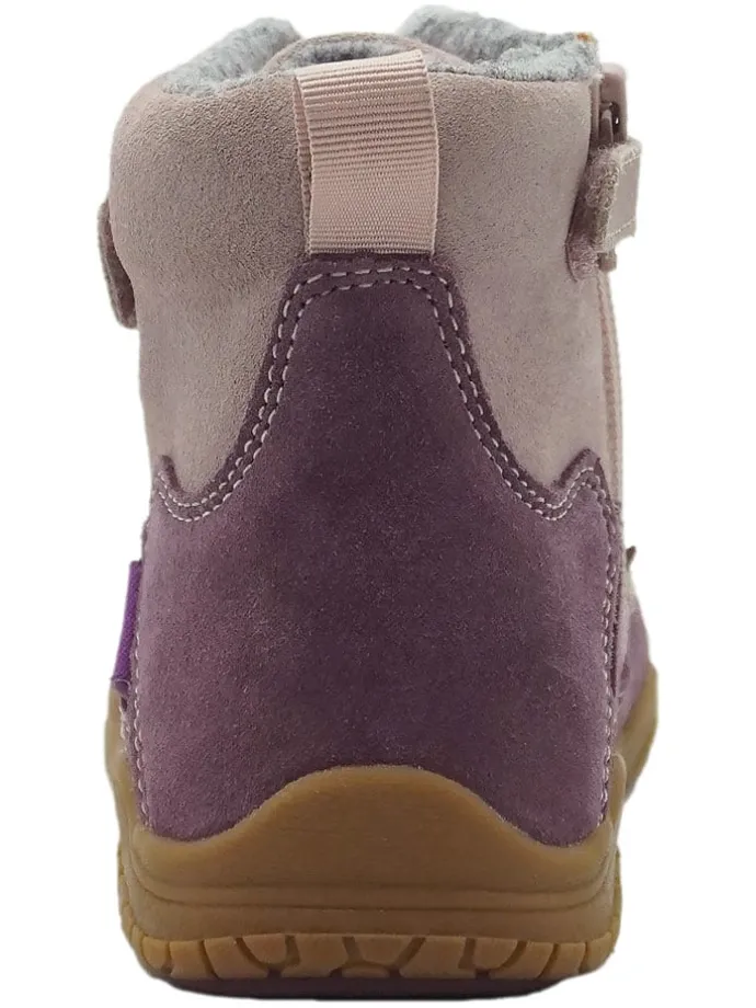 Leren barefootschoenen paars