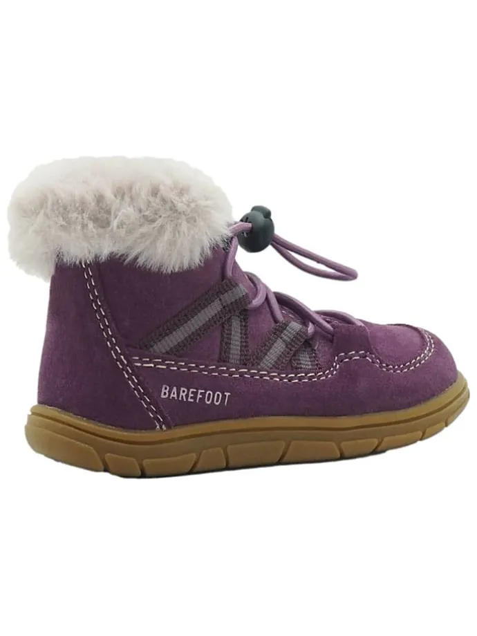 Leren barefootschoenen paars