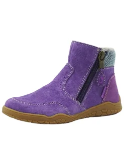 Leren barefootschoenen paars