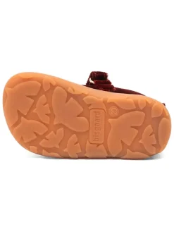 Leren barefootschoenen rood