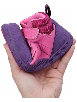 Leren barefootschoenen roze